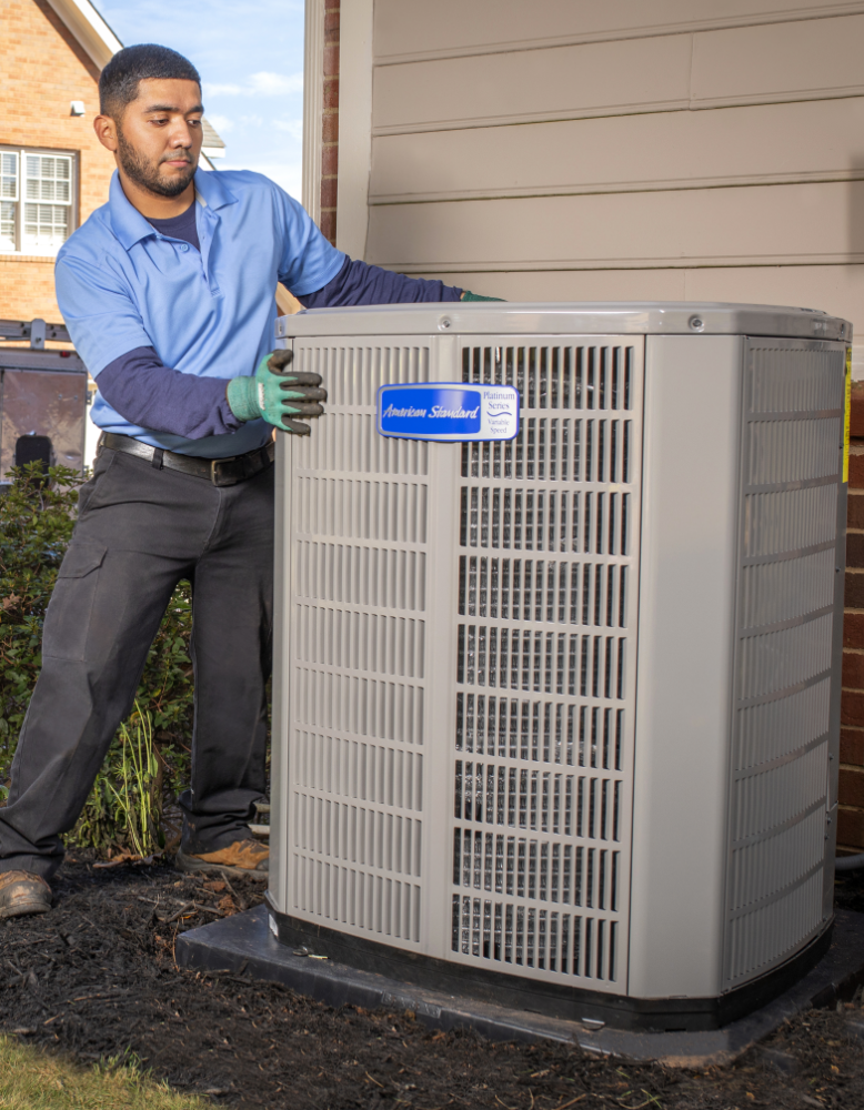 American Standard air conditioner installation by Echo Heating & Air Conditioning