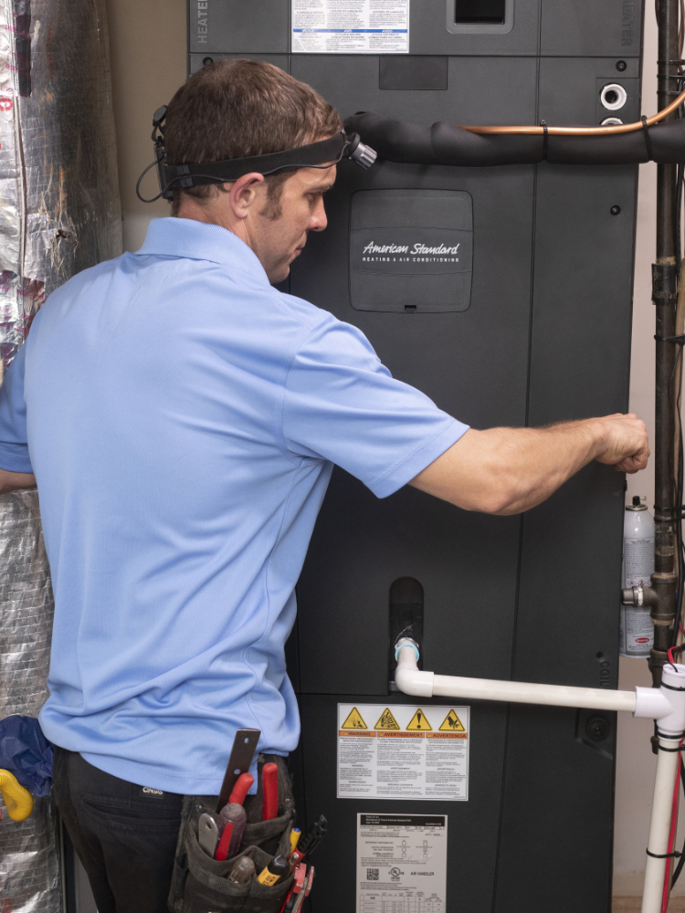 American Standard heat pump installation